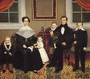 Erastus Salisbury Field Joseph Moore and His Family Sweden oil painting reproduction
